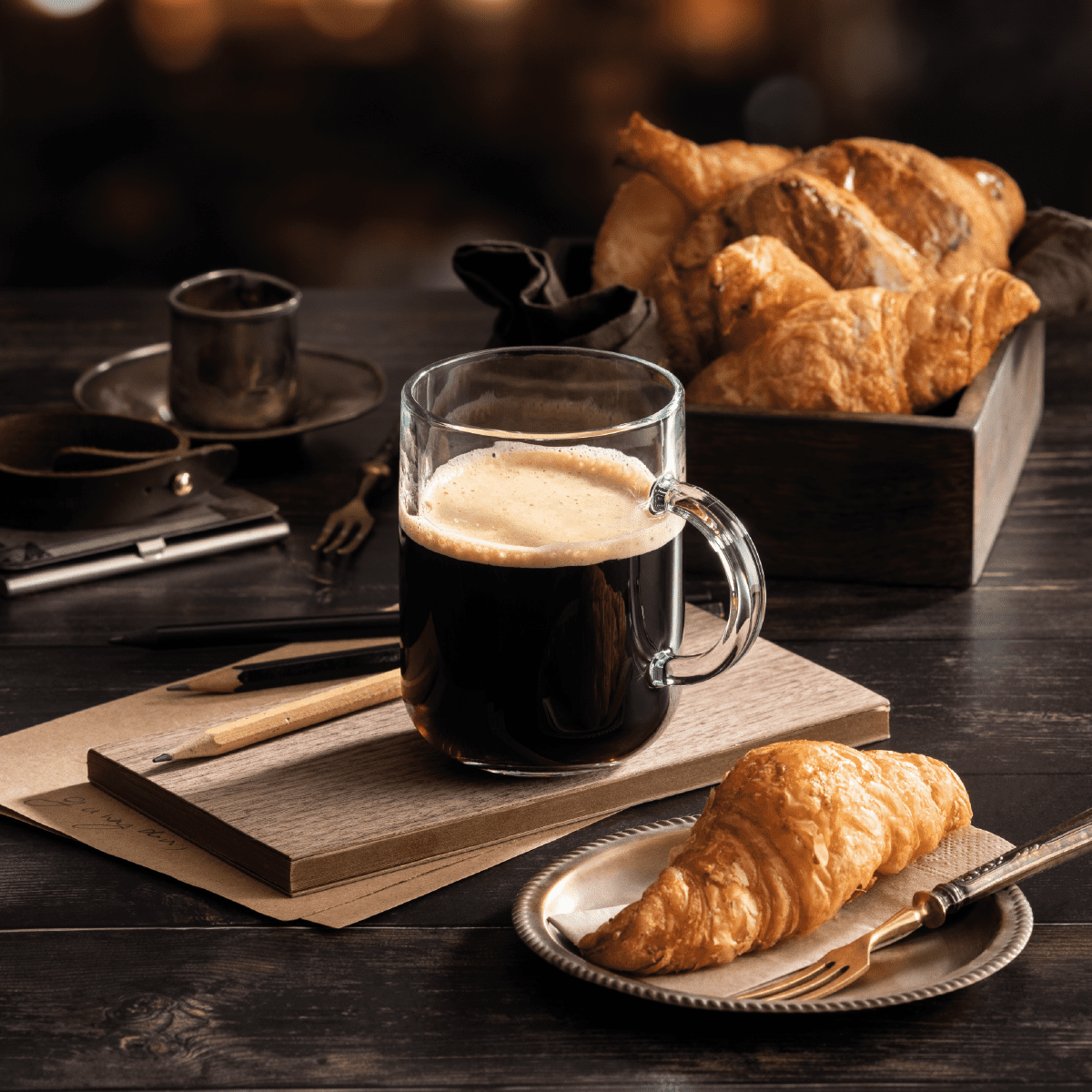 Pasabahce - Set De 6 Tazas De Vidrio 330 Cc. Línea Iconic