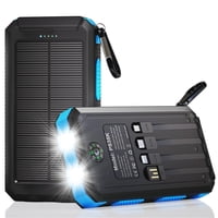 Cargador Solar Durecopow 20000Mah 3 Puertos 4 Cables