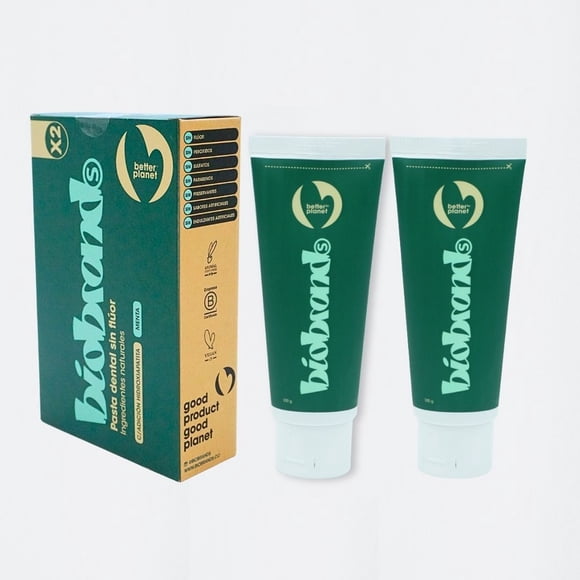 Pasta Dental Menta Sin Fluor Hydroxyapatite 2 Un - Biobrands