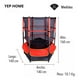thumbnail image 2 of Cama Elástica Saltarina Trampolin Para Niños 1.4m Con Malla rojo, 2 of 6
