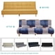 thumbnail image 3 of Fundas elásticas para futón sin brazos, plegables, con base elástica, estampadas, para sofá cama, protector de muebles para mascotas., 3 of 8