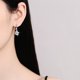 thumbnail image 5 of Aretes de Moissanita para Mujer 1cttw Color D Claridad VVS1 Aretes de Aro con Diamantes Aretes de Moissanita de Plata Esterlina para Mujer con Certificado, 5 of 8