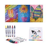 Seigard - Lápices De Cera Triangulares 12 Colores