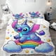 thumbnail image 1 of Duvet Cover Stitch Cartoon Cute Bedding Set Anime Duvet Set Home Bedroom Boys and Girls Children's comforter sets Gifts Bed Sheets, 1 of 5