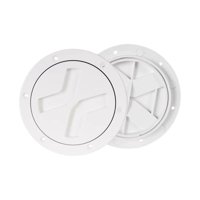 Ioensy - Escotilla Para Barco, Impermeable, Fácil Instalación, Redonda, Para Acceso Marino, Cubierta De Escotilla, 4 Pulgadas, Color Blanco