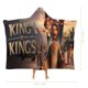 thumbnail image 2 of El Rey de Reyes Manta Capa con Capucha Anti-Bolitas, Manta de Lana Ártica Suave, Manta Portátil de Felpa Ligera y Lujosa, Poncho para Siesta en Casa y Oficina, 100*130cm, 2 of 6