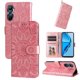 thumbnail image 1 of Funda tipo cartera FOXDOCK para Infinix Hot 20 4G , diseño girasol en relieve, cuero PU, cierre magnético, soporte y tarjetero, 1 of 5