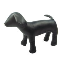 Magideal - 1 Maniquí De Perro, Posición De Piezaza, Modelo De Material Cuero Pu Para Exhibir Ropa Para Perros, Collares, Ropa, Suministros Para Tiendas De Mascotas , Negro M, Perro