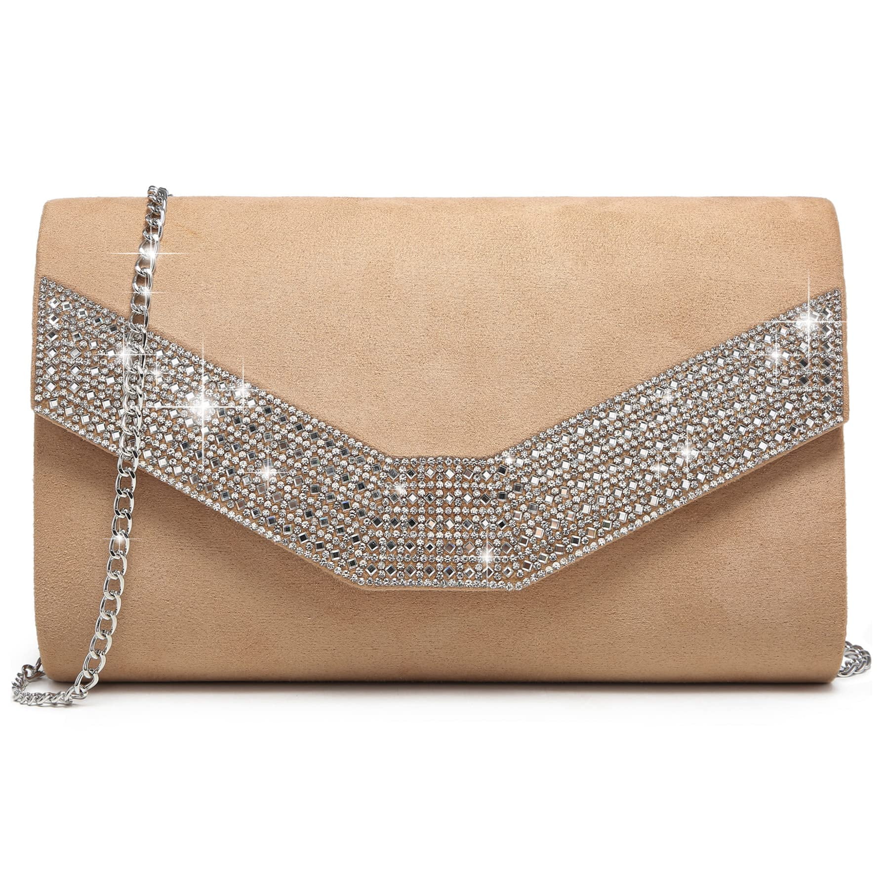 Bolso De Noche Dasein Para Mujer, Formal, Fiesta, Boda, Camel