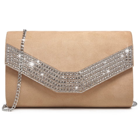 Bolso De Noche Dasein Para Mujer, Formal, Fiesta, Boda, Camel