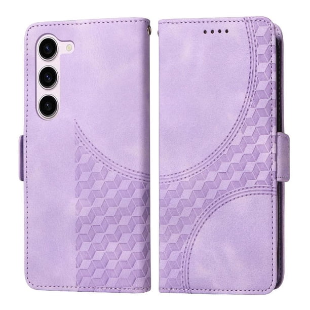 Carcasa FOXDOCK Samsung Galaxy S23 de cuero PU, diseño acolchado clásico, protección contra caídas y rayones