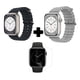 thumbnail image 1 of 2 Correa Ocean Smartwatch Negro Y Blanco + Protector 45mm gris oscuro, 1 of 9
