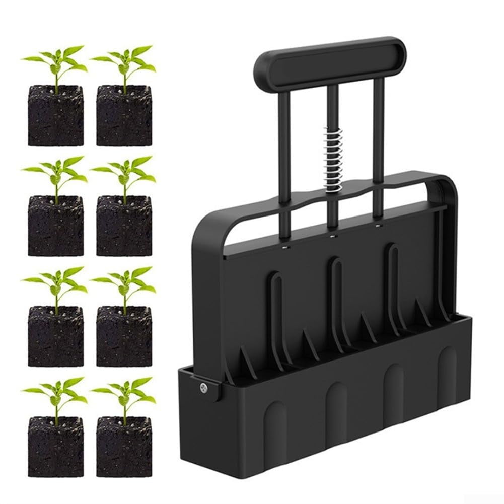 Xusx111 - Bloqueador De Suelo Mejorado Bloqueador De Suelo Pesado Con Manija Cómoda Y Alfiletes De Semillas Herramienta De Bloqueo De Suelo Portátil Para Semillas Empezar El Trasplante Germinación