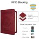 thumbnail image 4 of Funda de pasaporte WALNEW RFID de piel sintética con bolígrafo para viajes, 4 of 8