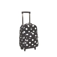 Mochila Rodante Rockland De Doble Asa Black Dot De 17 Pulgadas