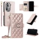 thumbnail image 5 of Funda tipo billetera FOXDOCK para OPPO Reno 11 Pro 5G – Tapa abatible con correa para mujer, 5 of 5