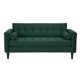 thumbnail image 2 of Living Retro Sofa 3 Cuerpos + 2 Sofá 1 Cuerpo Felpa Verde Botella, 2 of 6
