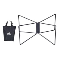 Magideal - Soporte Plegable Para Refrigerador, Soporte Plegable Para Cofre De Hielo, Soporte De Carga Fuerte, Soporte Para Caja De Hielo, Estante Para Equipaje P Negro