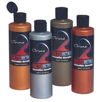 Set De Pintura Acrílica Chroma Molten Metal, 240 Ml, Colores Surtidos