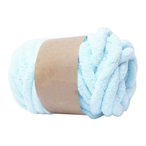 Genérico - Hilo Grueso Grueso Tejido A Mano Hilo De Peso Diy Para Hacer Alfombras Tejer Azul Claro
