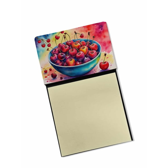 Porta Notas Adhesivas Colorful Cherries