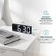 thumbnail image 3 of REGALWOVEN Pequeño Reloj Despertador Digital para Dormitorio, Relojes Despertadores con Pantalla de Números Grandes, Regulable, 12/24H para Dormilones Profundos 6.3 x 2.4 x 1 pulgada Blanco, 3 of 6