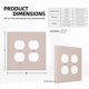 thumbnail image 5 of Cubierta decorativa para tomacorriente Oilbiexn beige rosado de 2 módulos, 5 of 8