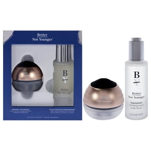 Better Not Younger - Dúo Superpoderoso Para Cabello Y Cuero Cabelludo De Para Unisex - 2 Unidades De Suero Fortificante Para Cabello Y Cuero Cabelludo Superpoderoso De 2 Oz, Peine Líquido Superpoderoso