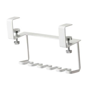 Magideal - Organizador De Almacenamiento Con Múltiples Rejillas Para Cepillos De Dientes, Fácil De Limpiar, Organizador De Accesorios De Baño Para Lavabo, Torre Blanco