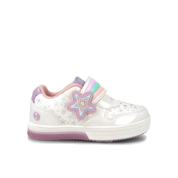 Zapatilla Niña Bubblegummers Neon Plateado/Blanco