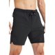 thumbnail image 1 of Pantalón corto Fabletics The One 18 cm negro con bolsillo con cremallera, 1 of 7