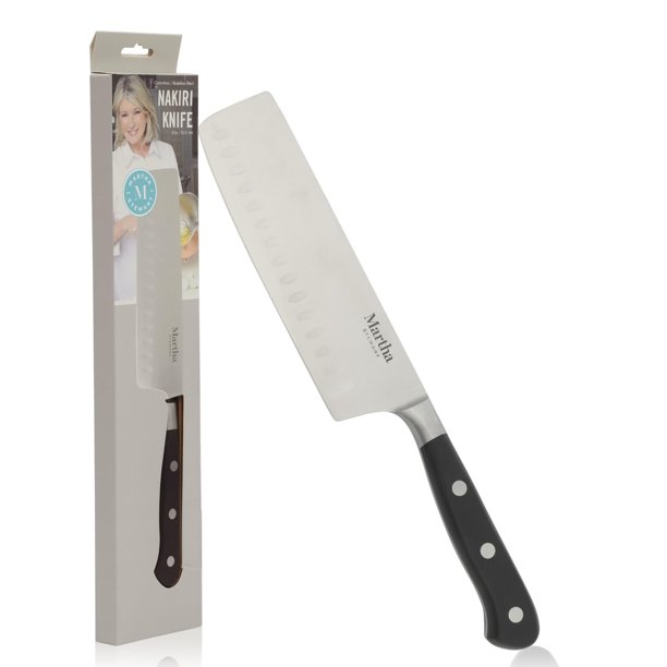 Cuchillo Nakiri Martha Stewart Carverton 15 cm (6 pulg.) de Acero Inoxidable de Alto Carbono