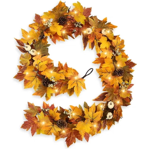 Guirnalda Otoño RHTRJ 6FT 72IN 30LED Luz Cálida