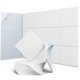 thumbnail image 1 of Paneles Acústicos UNECHO Pack de 12 Autoadhesivos Blanco Nieve, 1 of 6