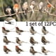 thumbnail image 2 of 2019 New-Arteificial Birds,12PC/Set Realistic Pluma Birds Artificial Foam Mini Birds on Clip Christmas Tree Decoation DIY Manualidades Garden Bird Onahombrests Home Fiestay Decoations (Multicolo), 2 of 7