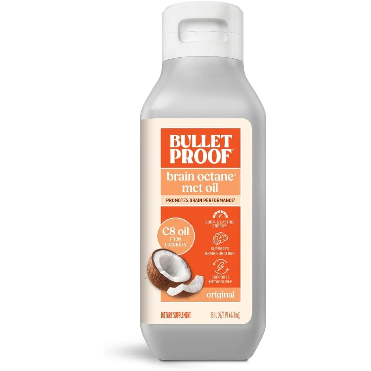 Aceite Mct Bulletproof Brain Octane C8 16oz Premium