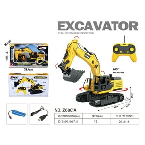 Gen - Excavadora Mecanica Con Control Remoto Abc-799971