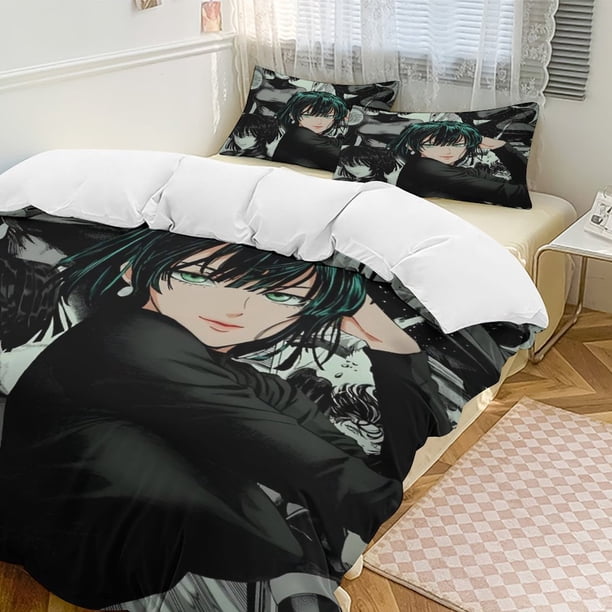 One-Punch Man Anime Home Bed 3-piece Set Classic Japanese Anime Polyester Wash Student Dormitory Set