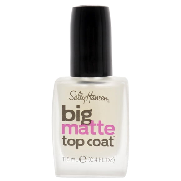 Esmalte de uñas Top Coat Sally Hansen Big Matte, 11,8 ml (paquete de 1)