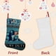 thumbnail image 3 of Servicio de Jurado Tema: Calcetines de Navidad, fino lino blanco para colgar en escaleras y chimenea, decoración navideña para el hogar, regalo de Navidad.54cm×38cm, 3 of 5