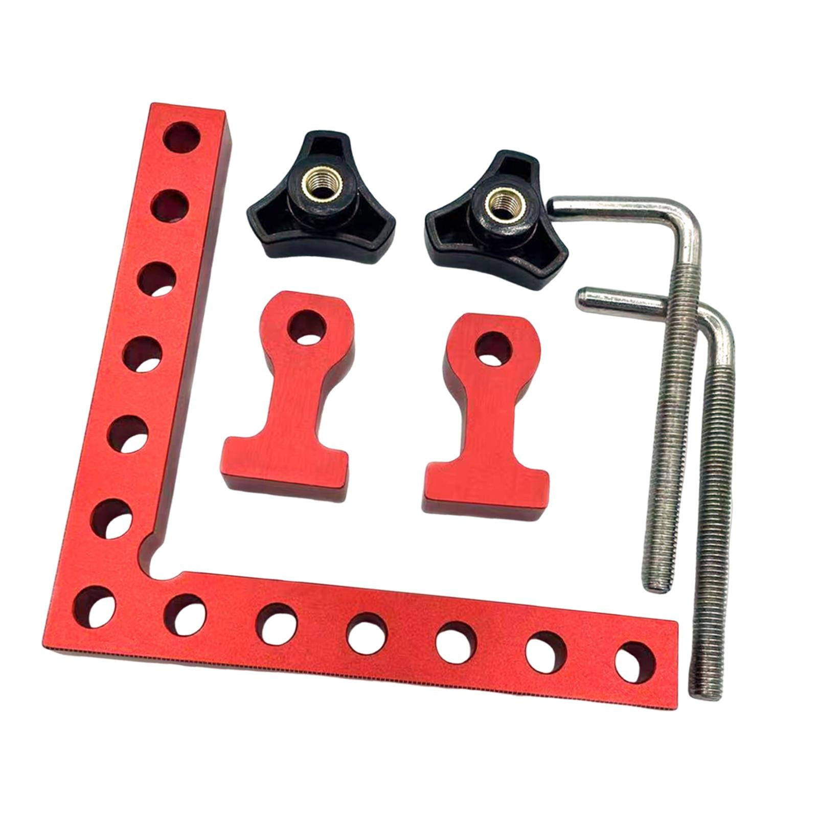 Magideal - Abrazadera De Ángulo Recto Escuadras Para Unión A 90 Grados Accesorios Portátiles De Carpintería Sargentos Para Medición Precisa En Aleación De Alumin 3 Piezas