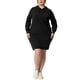 thumbnail image 1 of Agnes Orinda Disfraces de Halloween Vestido Suéter con Capucha para Mujer Tallas Grandes Manga Larga Pullover Otoño Bodycon Sudadera Vestidos 4X Negro, 1 of 7