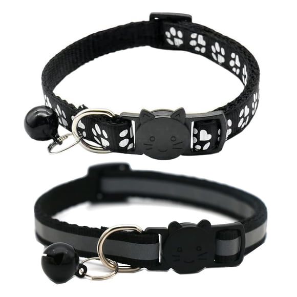 Collar para gato VZSRWGK pack de 2, 19-32 cm, reflectante con campanilla