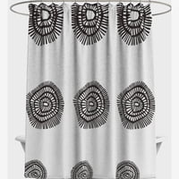 Decoexpress - Cortina De Baño Microfibra Simple Contraste