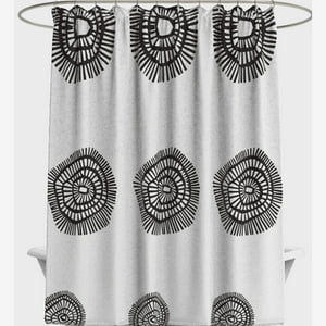 Decoexpress - Cortina De Baño Microfibra Simple Contraste