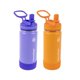 thumbnail image 1 of Botella de agua Thermoflask Kids de 480 ml con tapa con pajita, color morado y naranja, 1 of 7