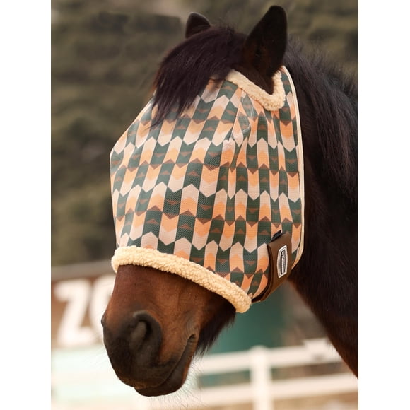 Mascara Antimoscas Para Caballo De Malla Estampada Con Acolchado De Fleece