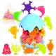 thumbnail image 1 of Bath Toys Texviko - Ventosa de silicona con diseño de animales marinos (18 unidades), 1 of 6