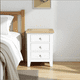 thumbnail image 1 of Velador de madera 3 cajones 45x40x60 color Blanco cubierta Miel, 1 of 3