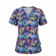 thumbnail image 1 of Delantal Mujer tela elasticada estampada. Combina con Azul Rey - Art. 2396, 1 of 3